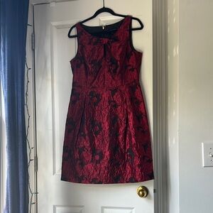 Tommy Hilfiger Red and Black Floral Dress